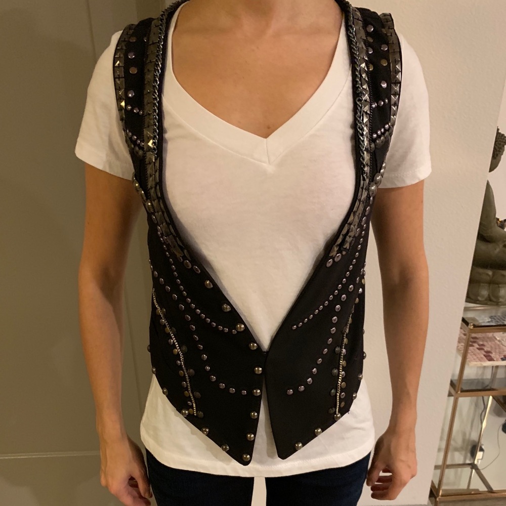 Millou (from LF) Biker Studded Vest Size XS